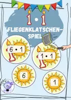Vorschau - Spiele - Einmaleins Tafelmaterial Fliegenklatschenspiel 1er Reihe - Deckblatt