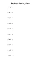 Vorschau - Arbeitsblätter - Mathe - Anfangsunterricht- Addition und Subtraktion üben - Seite 2