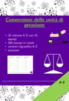 anteprima - Esercizi - Conversione delle unità di pressione | fisica | 26 colonne - Pagina di copertina