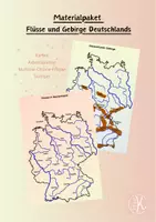 Vorschau - Arbeitsblätter - Materialpaket Flüsse & Gebirge Deutschlands - Deckblatt
