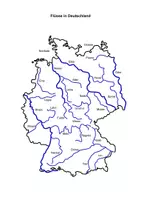 Vorschau - Arbeitsblätter - Materialpaket Flüsse & Gebirge Deutschlands - Seite 1
