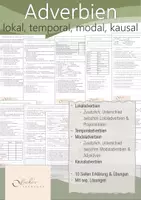 Vorschau - Arbeitsblätter - Adverbien lokal, temporal, modal, kausal - Deckblatt