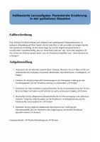 Vorschau - Arbeitsblätter - Lernaufgabe: Parenterale Ernährung palliative Situation - Deckblatt
