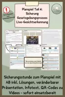 Vorschau - Stundenentwürfe - Teil 4 des Planspiels Gesetzgebung (Live Gesichtserkennung): Sicherung - Deckblatt