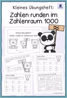 Vorschau - Merkblätter - Zahlen runden im Zahlenraum 1000 - kleines Übungsheft - Deckblatt