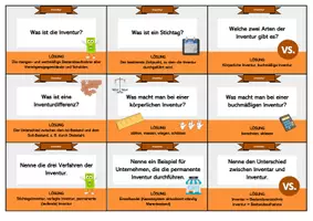 Vorschau - Aufgabenkarten - Fragekarten Buchführung Inventur // WiK - IT - Seite 2