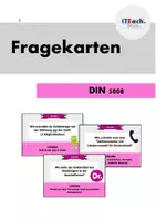 Vorschau - Aufgabenkarten - Fragekarten DIN 5008 // WiK - IT - Deckblatt