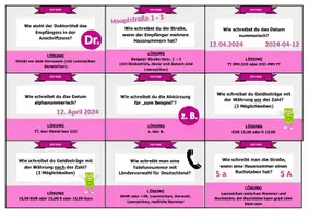 Vorschau - Aufgabenkarten - Fragekarten DIN 5008 // WiK - IT - Seite 2