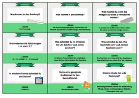 Vorschau - Aufgabenkarten - Fragekarten zum Geschäftsbrief // WiK - IT - Seite 3