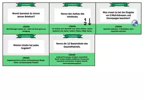 Vorschau - Aufgabenkarten - Fragekarten zum Geschäftsbrief // WiK - IT - Seite 2