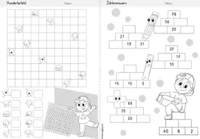 Vorschau - Arbeitsblätter - Wochenheft Mathe 8 (Zahlenraum 100) - Seite 2