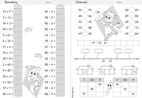 Vorschau - Arbeitsblätter - Wochenheft Mathe 8 (Zahlenraum 100) - Seite 3