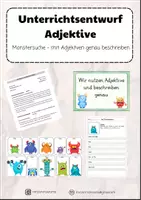 Vorschau - Stundenentwürfe - Unterrichtsentwurf Adjektive - Deckblatt