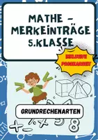 Vorschau - Arbeitsblätter - Mathe Portfolios 5.Klasse Grundrechenarten - Deckblatt