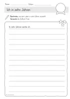 Vorschau - Arbeitsblätter - Futur: Ich in 10 Jahren (Texte planen und schreiben) - Seite 3