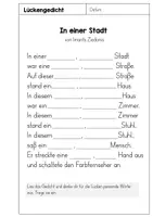 Vorschau - Arbeitsblätter - Lückengedichte - Arbeitsblätter - Seite 3