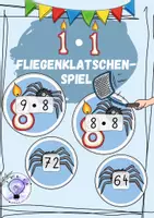 Vorschau - Spiele - Einmaleins Tafelmaterial Fliegenklatschenspiel 8er Reihe - Deckblatt