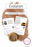 Vorschau - Unterrichtsreihen - Lerntheke "Evolution" - Deckblatt