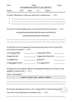 Vorschau - Test - Deutsch Klasse 5 Leistungskontrolle Substantive - Deckblatt