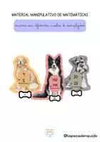 Vista previa - Juegos / Gamificación - SUMAS - Material manipulativo con temática de perros - Portada