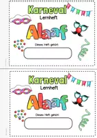 Vorschau - Unterrichtsreihen - Lernheft Vorschule, Förderschule, Klasse 1, Karneval/Fasching Miniheft - Seite 3