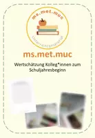 Vorschau - Anderer Materialtyp - Wertschätzung Kolleg*innen zum Schuljahresbeginn - Deckblatt