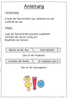 Vorschau - Fördermaterial/Inklusion - Satzarten / Satzstreifen - Seite 3