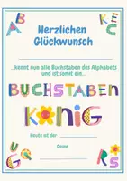 Vorschau - Arbeitsblätter - Urkunde Buchstabenkönig/in (Buchstabenfest) - Seite 2