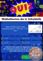 Vorschau - Spiele - Gameshow: Mathethemen der 6. Schulstufe (mit Sounds und Animationen!) - Deckblatt