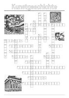 Vorschau - Arbeitsblätter - Kunstgeschichte - Rätsel (incl. Lösung) - Deckblatt