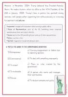 Vorschau - Arbeitsblätter - USA - Donald Trump: reading comprehension and grammar (Englisch) - Seite 2