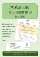 Vorschau - Arbeitsblätter - "Das Wiedersehen" - Kurzgeschichten im FS Lernen - Deckblatt