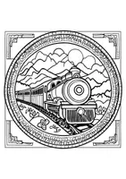 Vorschau - Arbeitsblätter - Ausmalbilder Eisenbahn - Seite 3