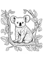 Vorschau - Arbeitsblätter - Koalas Ausmalbilder Koala Bär Fensterbilder Mandala Bilder ausmalen - Seite 2