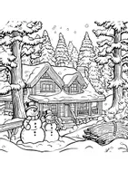 Vorschau - Arbeitsblätter - Winterlandschaft Ausmalbilder Fensterbilder Winter Mandala Bilder ausmalen - Seite 3