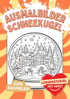 Vorschau - Arbeitsblätter - Schneekugel Ausmalbilder Fensterbilder Mandala Bilder ausmalen - Deckblatt