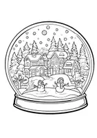 Vorschau - Arbeitsblätter - Schneekugel Ausmalbilder Fensterbilder Mandala Bilder ausmalen - Seite 2