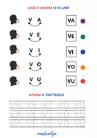 anteprima - Esercizi - CONSONANTE V- Esercizi facilitati di letto-scrittura - Pagina 2