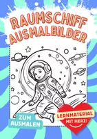 Vorschau - Arbeitsblätter - Raumschiff Astronaut Ausmalbilder Fensterbilder Mandala Bild ausmalen - Deckblatt