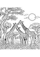 Vorschau - Arbeitsblätter - Afrika Ausmalbilder Fensterbilder Mandala Bild ausmalen - Seite 3