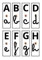 Vista previa - Juegos / Gamificación - Abecedario - tarjetas con las letras - página 1