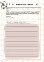 Vorschau - Arbeitsblätter - How to write a letter of complaint. - Seite 1