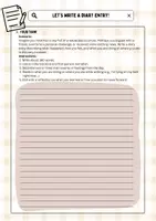 Vorschau - Arbeitsblätter - How to write a diary entry! - Seite 1
