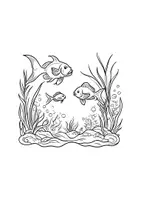 Vorschau - Arbeitsblätter - Fische im Meer Ausmalbilder Fensterbilder Mandala Bilder ausmalen - Seite 3