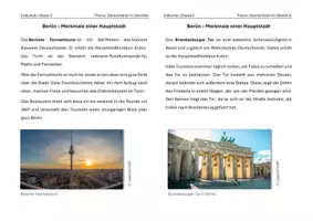 Vorschau - Arbeitsblätter - Merkmale einer Hauptstadt (Berlin) - Seite 1