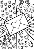 Vorschau - Mal- und Bastelvorlagen - Pop Art Karten & Ausmalbilder – als Geschenk für Muttertag & Vatertag | 5 Motive - Seite 2