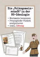 Vorschau - Arbeitsblätter - "Volksgemeinschaft" im Nationalsozialismus - Plakatanalyse - Deckblatt