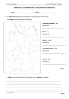 Vorschau - Arbeitsblätter - Lernzielkontrolle - Deutschland im Überblick - Deckblatt