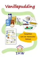 Vorschau - Anderer Materialtyp - Vanillepudding Sketchnotes-Rezept - Deckblatt