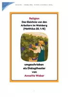 Vorschau - Arbeitsblätter - Das Gleichnis von den Arbeitern im Weinberg - Deckblatt
